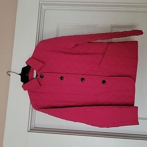 Pink quilted jacket small